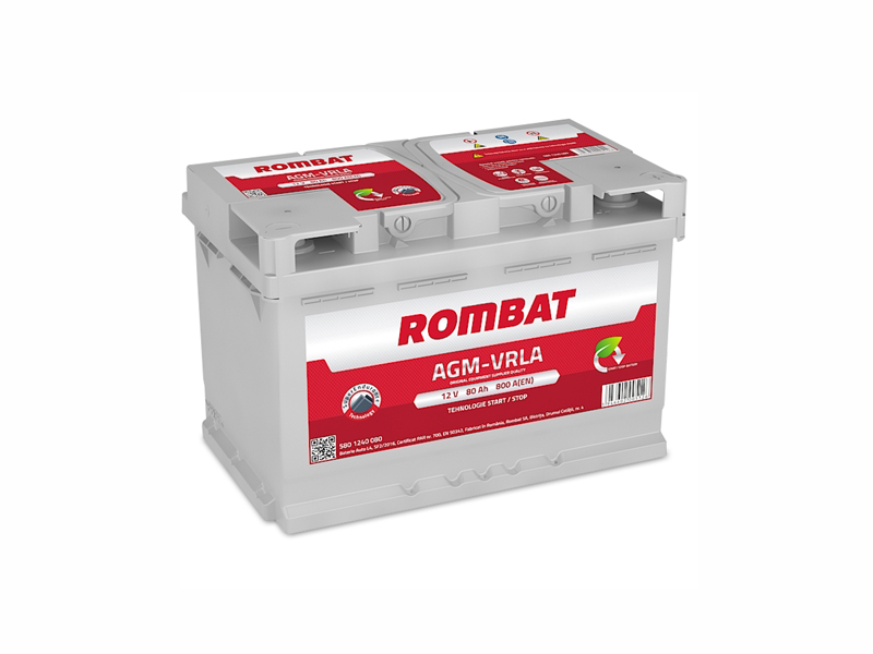 ROMBAT 12V 80AH Akkumulátor 800A J+ /START-STOP/
